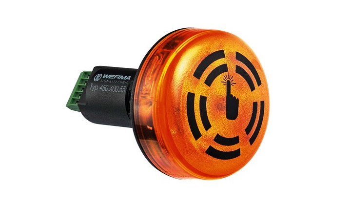 Ronfleur avec Feu fixe à LEDs - Buzzer sonore et lumineux à LED