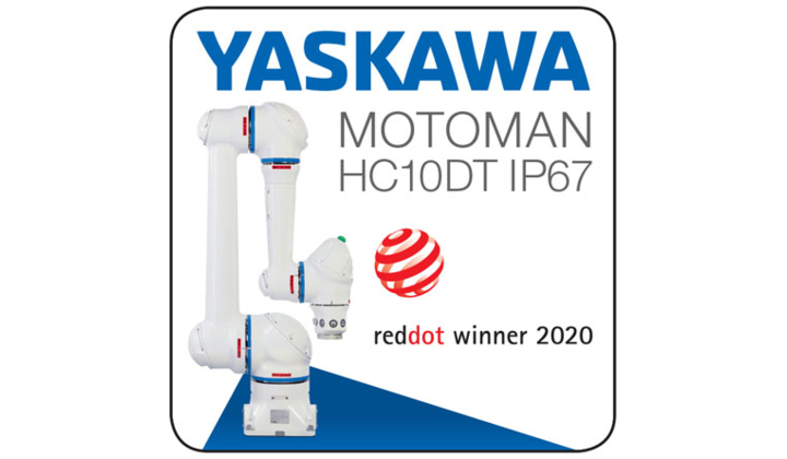 Le robot collaboratif MOTOMAN HC10DT IP67 de Yaskawa reçoit le prix « Red Dot Award : Product Design 2020 »