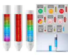 Colonne lumineuse multicolore IO-Link programmable - LB6 - PATLITE