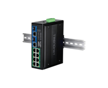 TRENDnet dévoile un nouveau switch industriel  Gigabit 400 W PoE++ à rail DIN à 10 ports