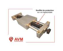 Soufflet de protection sur vis trapézoïdale
