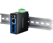 TRENDnet lance un nouveau convertisseur de fibre monomode SC 100Base-FX industriel
