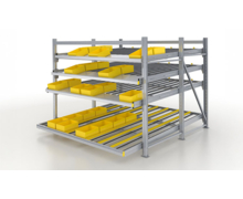Solution de picking Carton Wheel Flow pour rayonnages