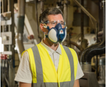 Nouvelle génération de demi-masques 3M™ Série 4000+ : 30% de confort respiratoire en plus