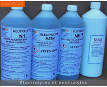 Électrolytes et feutres pour marquage électrochimique