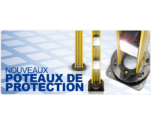 Poteaux de protections pour barrières de sécurités immatérielles