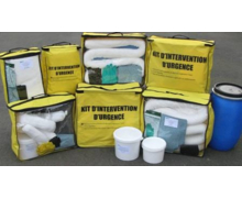 Kit absorbant anti-pollution et d'intervention d'urgence