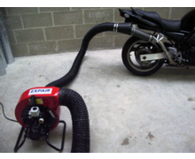Extracteur gaz échappement pour ateliers motos 