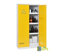 Armoire huate de stockage pour produits inflammables avec 2 portes