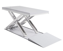 Tables extra-plates acier avec plateau plein