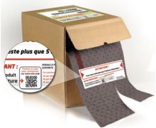 Premier absorbant multi-format équipé d'un QR code