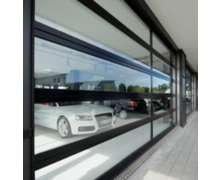 Porte sectionnelle vitrée aluminium