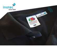 inotag LTrak, une étiquette avec une puce RFid UHF pour tracer tous vos articles en textile