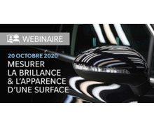 Webinaire - Mesure de la brillance et de l'apparence d'une surface