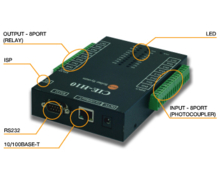 Convertisseur TCP/IP <> RS232 & Entrées/Sorties