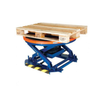 Table élévatrice avec plateau tournant
