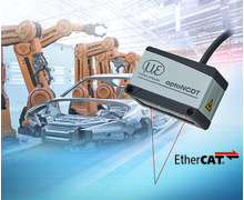 Capteur laser de messures de déplacement, de distance et de position avec interface EtherCAT 
