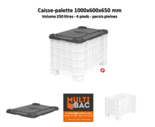 Caisse-palette 1000x600x650 mm 4 pieds