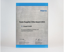 Festo SE & Co. KG distingue son fournisseur de réducteurs Neugart avec le « Festo Supplier Elite Award 2021 »