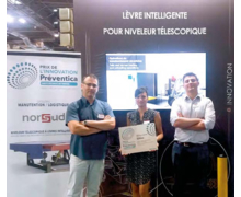 La lèvre intelligente pour niveleur télescopique de Norsud lauréate du prix innovation Préventica 2017