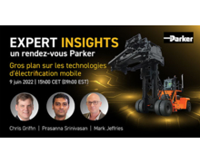 Parker organise une conférence technique en ligne sur l'électrification des véhicules mobiles 