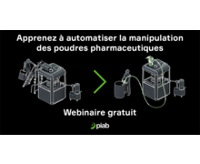 Un webinaire Piab pour apprendre à automatiser la manipulation des poudres pharmaceutiques 