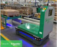 Schneider Electric intègre EcoStruxure Machine Advisor sur les AGV du site MasterTech à Moirans 