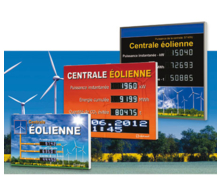 Panneau d'information pour énergie éolienne SIEBERT