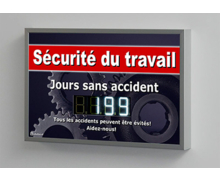 Tableau d'affichage pour la sécurité au travail