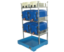 Rayonnage pour bidons de 30 et 60 litres