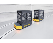 SBE France automatise le transport des pièces de rechange avec l’AGV Weasel® de SSI Schäfer