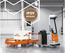 Le tracteur LTX 50 de STILL remportent le prix IFOY dans la catégorie « Véhicules autoguidés (AGV) & Robots intralogistiques »