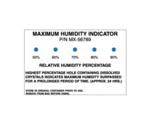 Carte indicatrice d'humidité irréversible