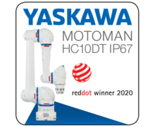 Le robot collaboratif MOTOMAN HC10DT IP67 de Yaskawa reçoit le prix « Red Dot Award : Product Design 2020 »